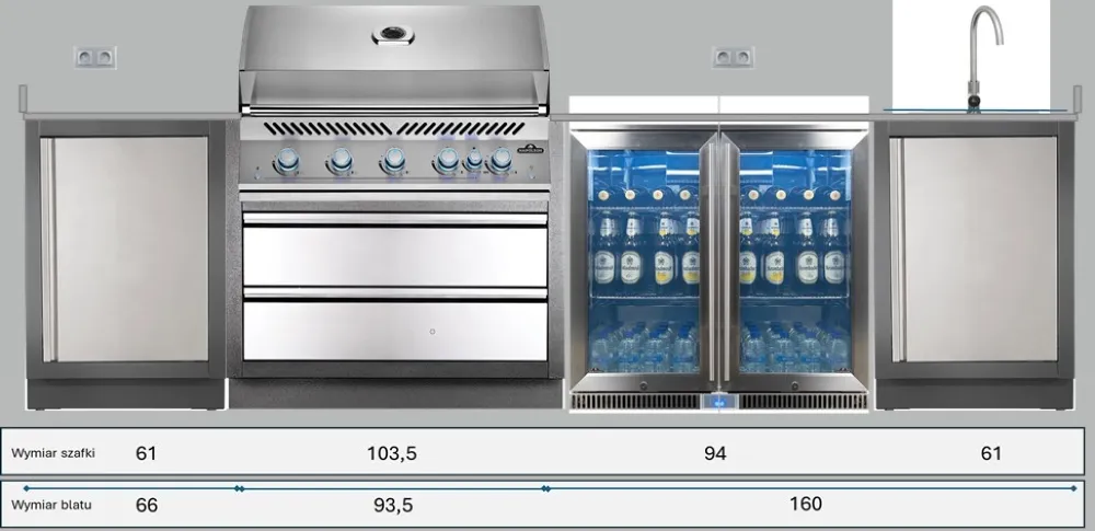 zestaw Oasis z grillem 700 seria 38"